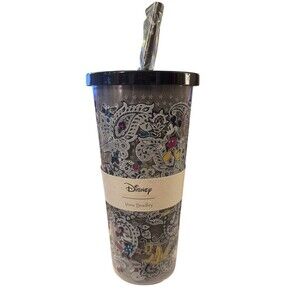 VERA BRADLEY DISNEY‎ TUMBLER W/STRAW:NWT MICKEY New